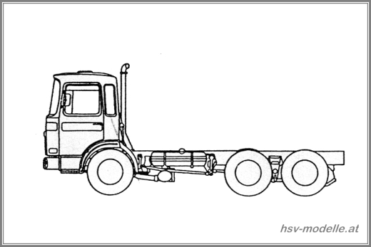 ÖAF/MAN - 3-Axle Chassis (Sloped Cab Roof)