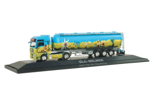 MAN TGX XXL Kippsilo-Sattelzug Alpenblumen