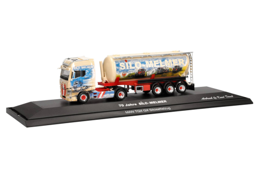 MAN TGX GX Kippsilo-Sattelzug 70 Jahre Silo Melmer