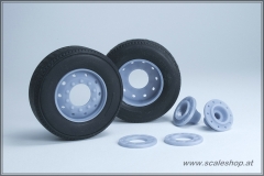 Set Super Single Tyre with Spray Lamella on 10-hole rim